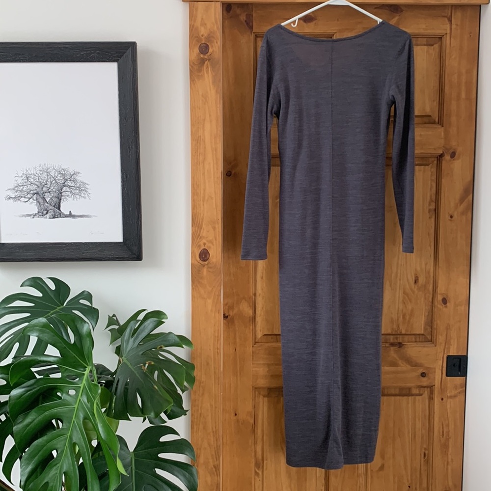 Lole long sleeve marled grey maxi dress size Small - Picture 5 of 5